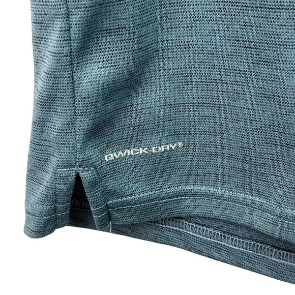 Layer 8 Men's Qwick-Dry Short Sleeve Hooded T-shirt Blue Grey Size M Medium - Picture 4 of 7